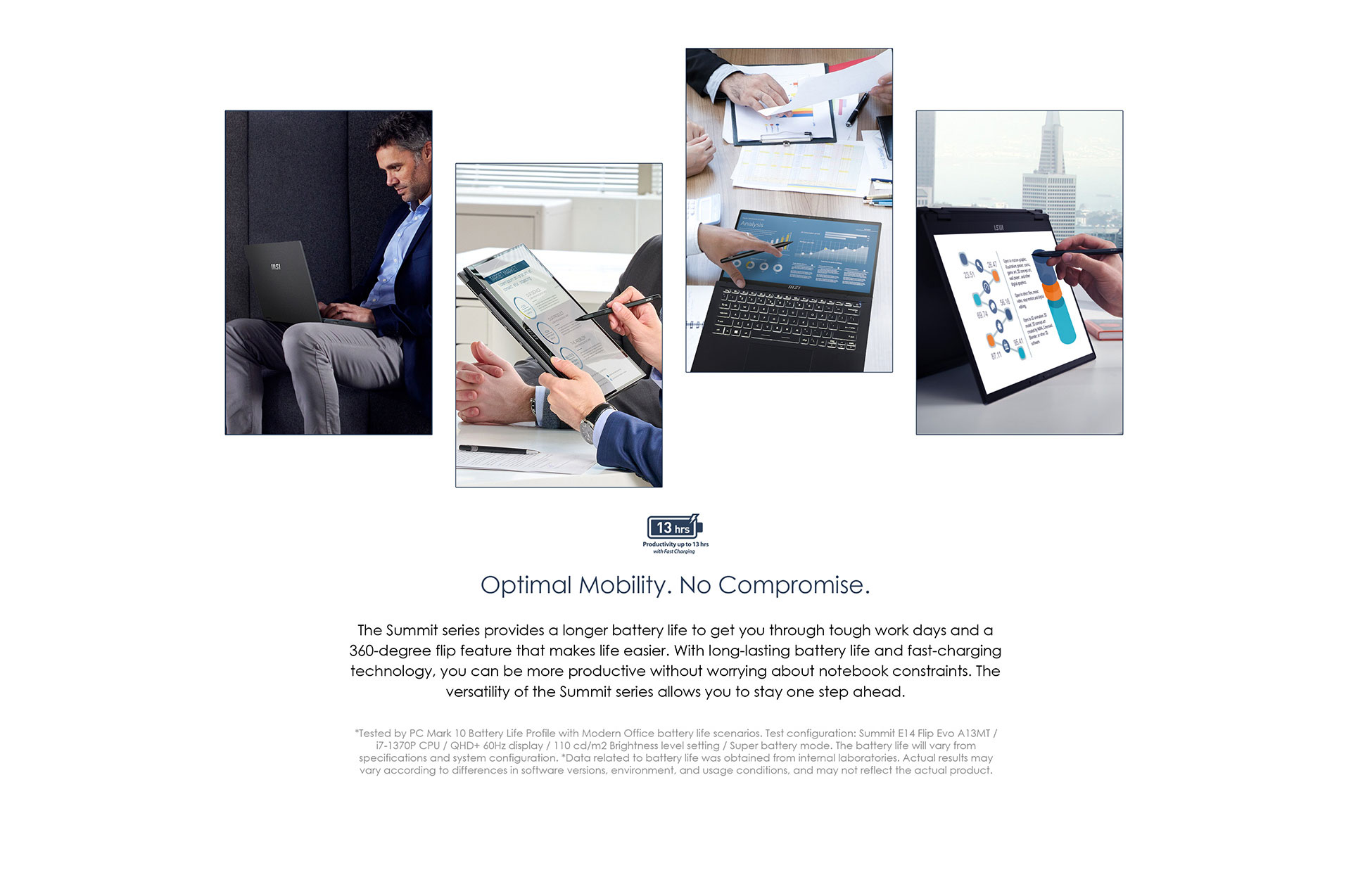 MSI SUMMIT E14 FLIP EVO Professional Laptop